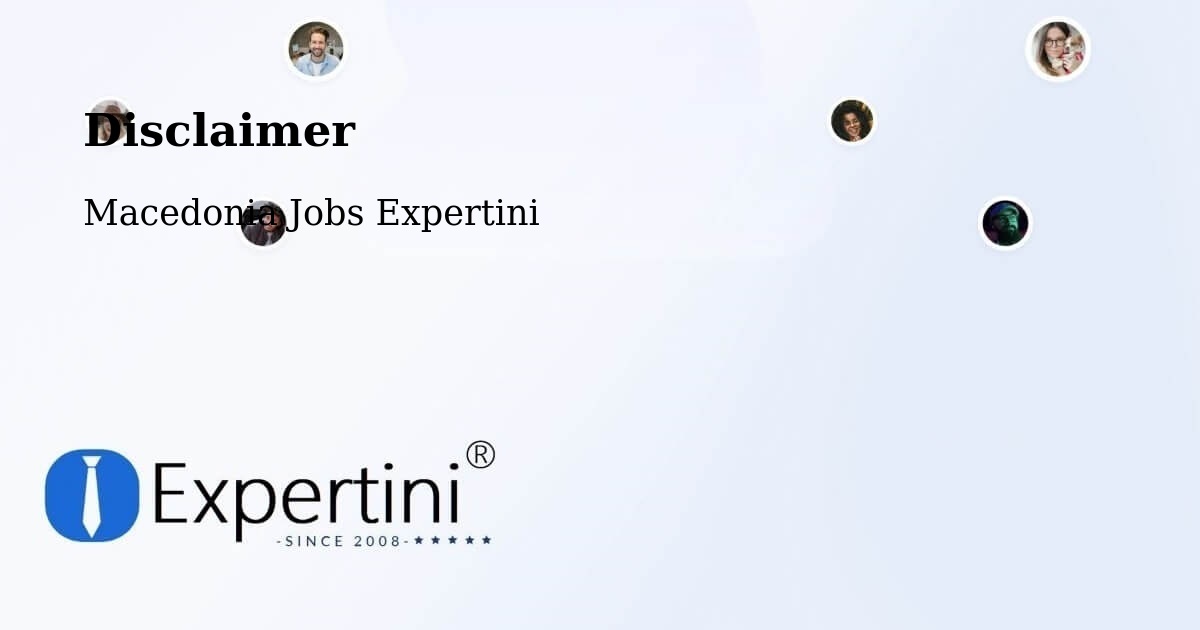 Disclaimer – Dračevo - Macedonia Jobs Expertini